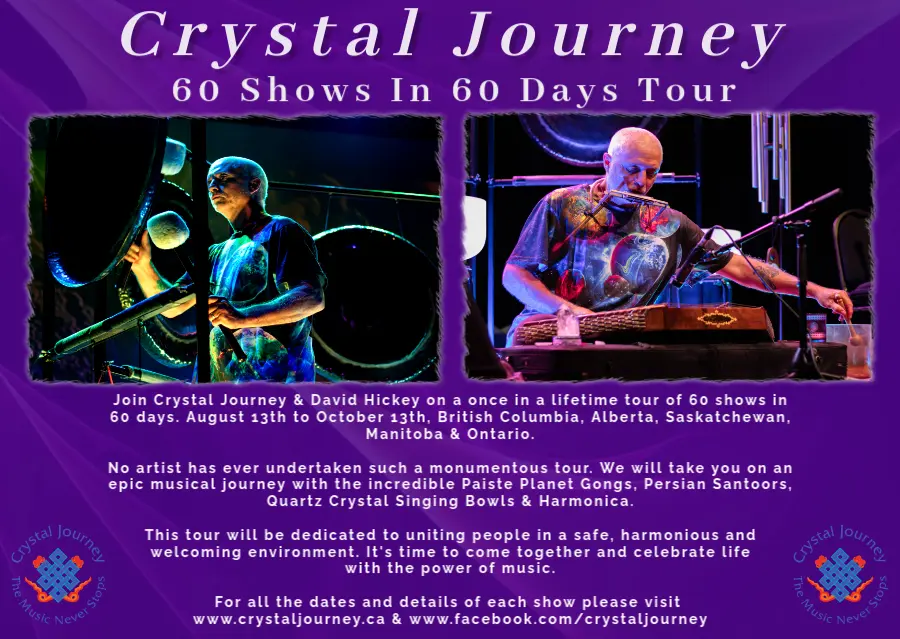 60 days tour flyer sonic sound journey poster