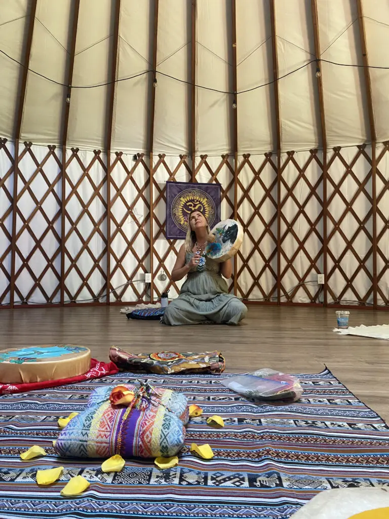 eva in the yurt