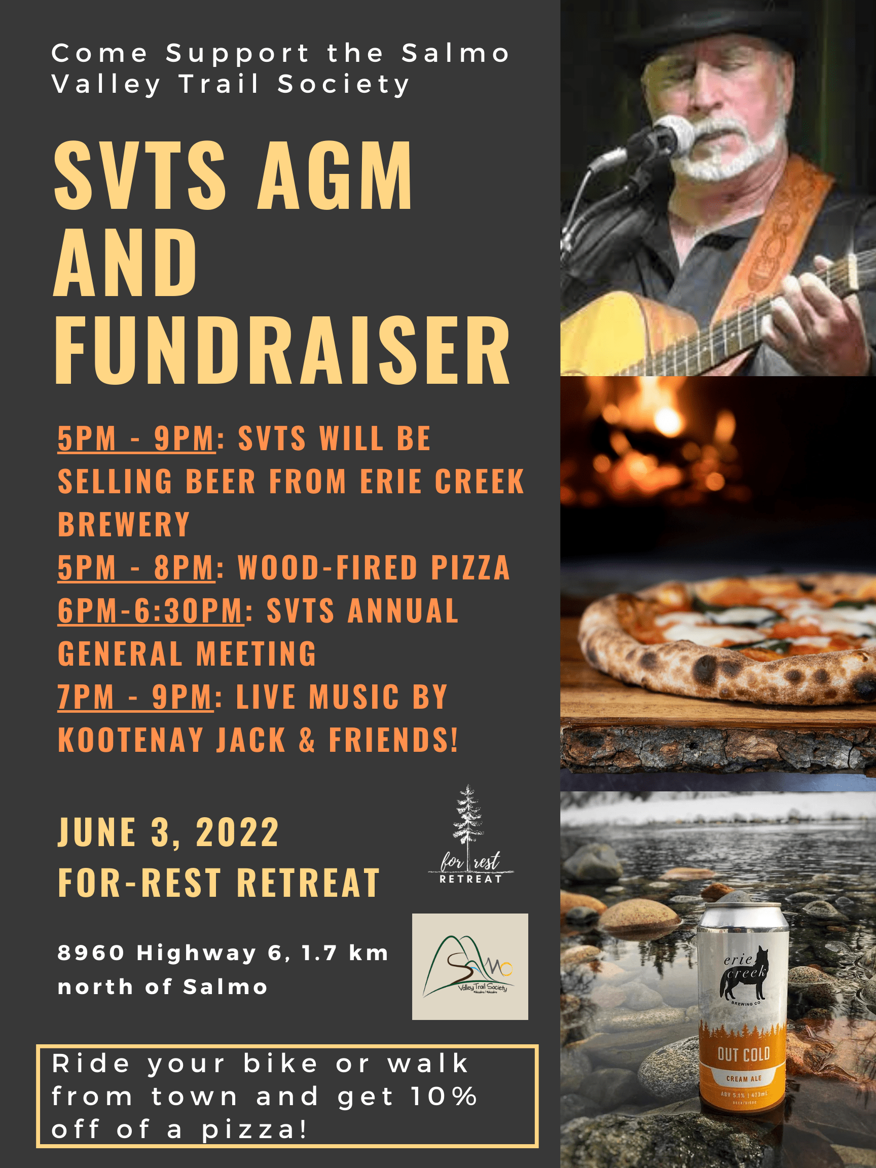Friday June 3 Salmo Valley Trail Society AGM & Fundraiser