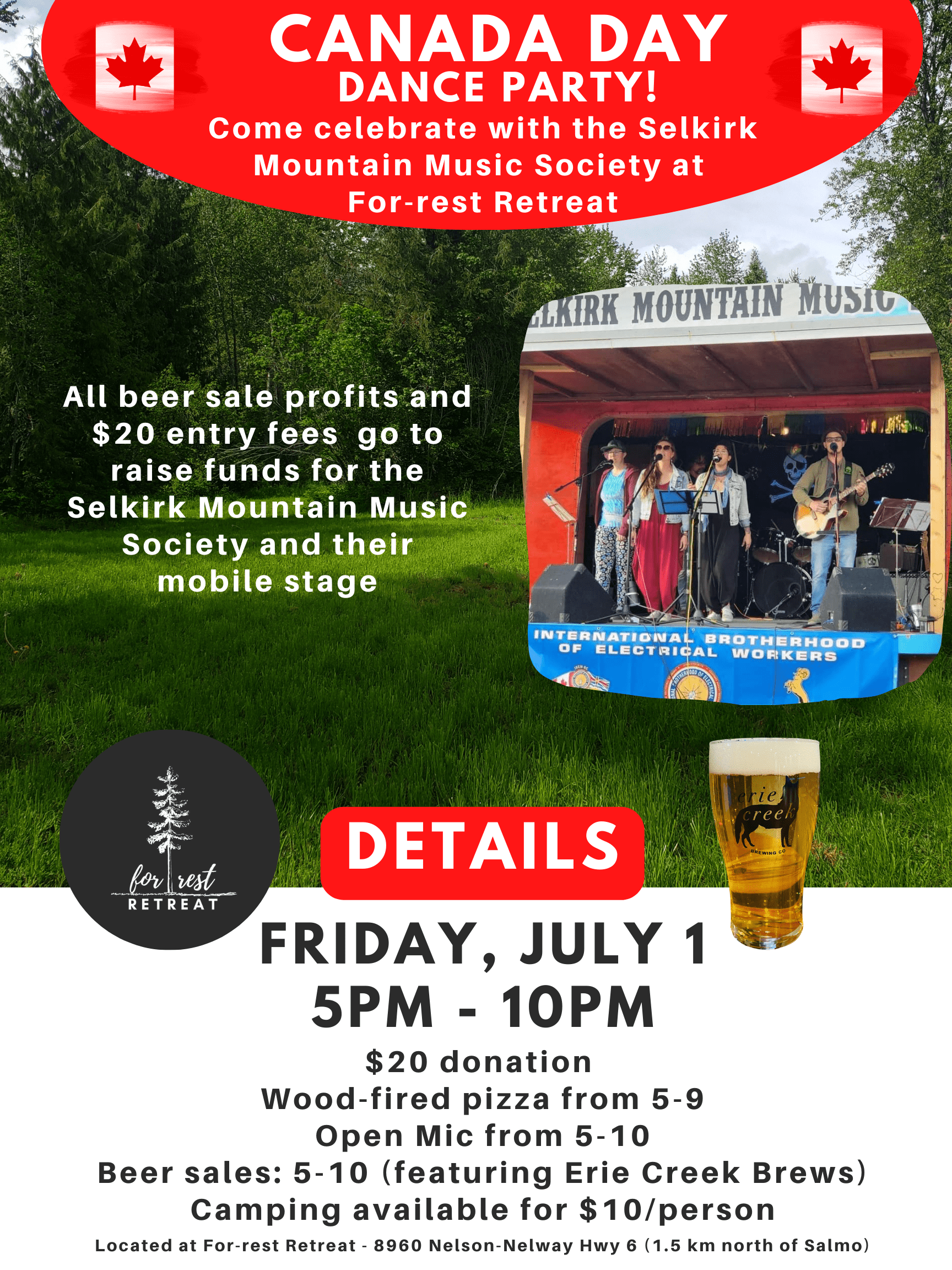 Canada Day Open Mic & Dance Party